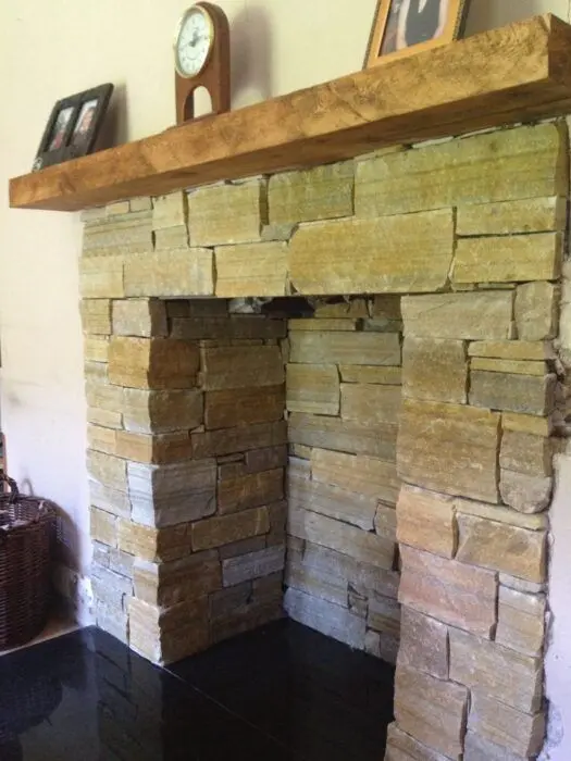 Copy of Sandstone fireplace