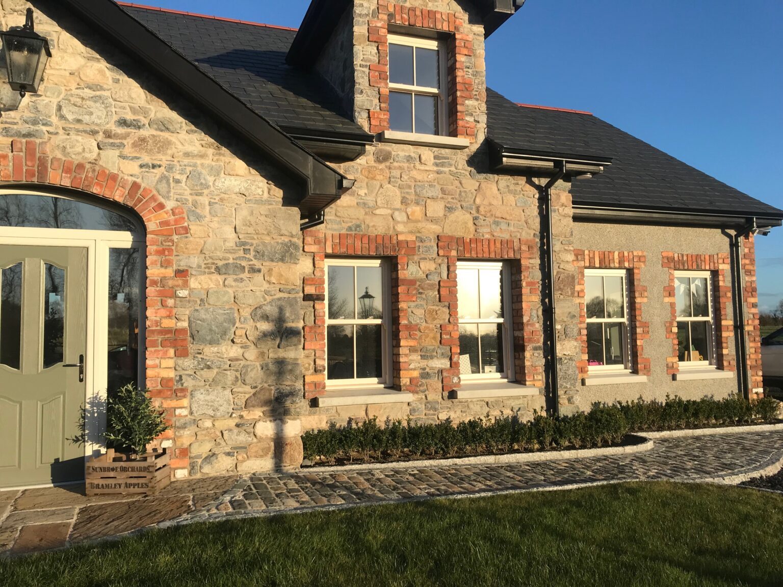 Limestone & Red Brick House Project - Trinity Stone